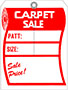 T72506 Carpet Sale Tag